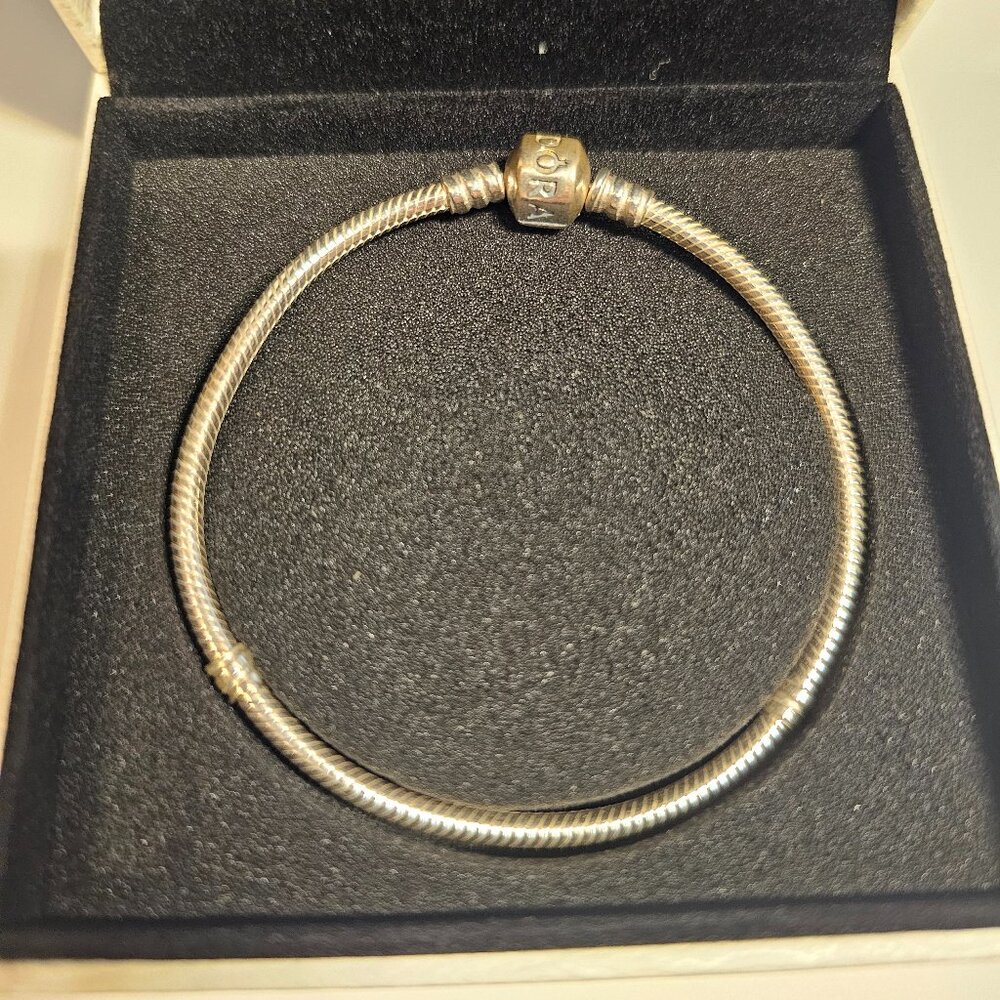 Pandora Moments Barrel Clasp Snake Chain Bracelet